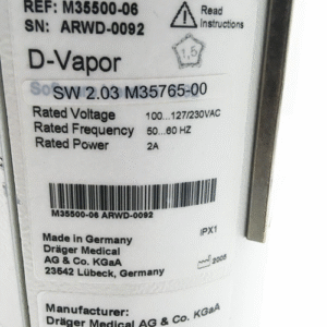 Pre-Owned – Excellent DRAGER D-Vapor