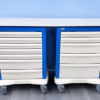 ALLIBERT MEDICAL Double Medical Trolley with Worktop - Image 10