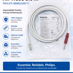 PHILIPS Adult NIBP Air Hose 3.0 m – REF 989803209771