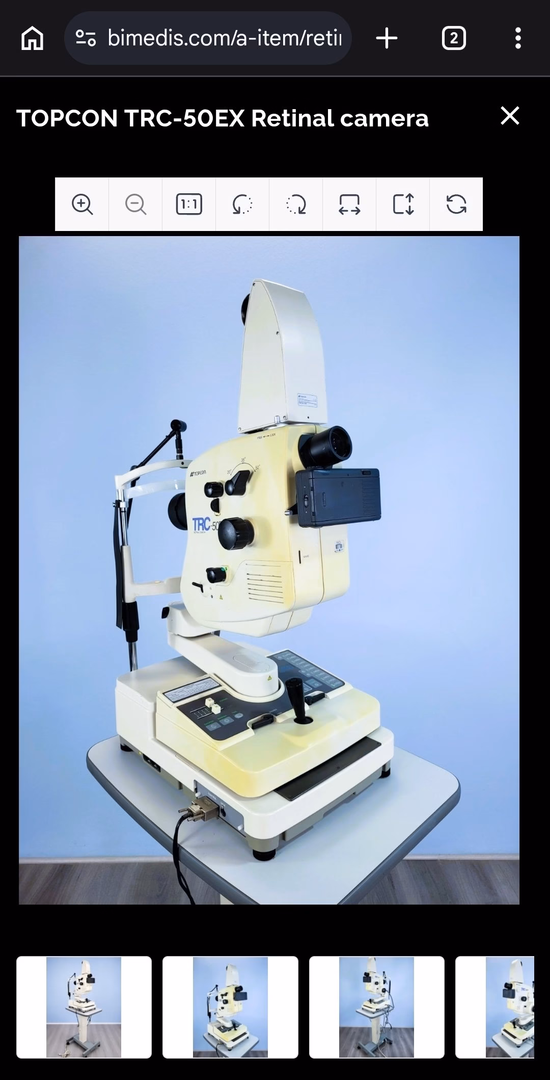 TOPCON TRC-50EX Retinal Camera (Fundus Camera)Professional Mydriatic Fundus Camera - Image 8